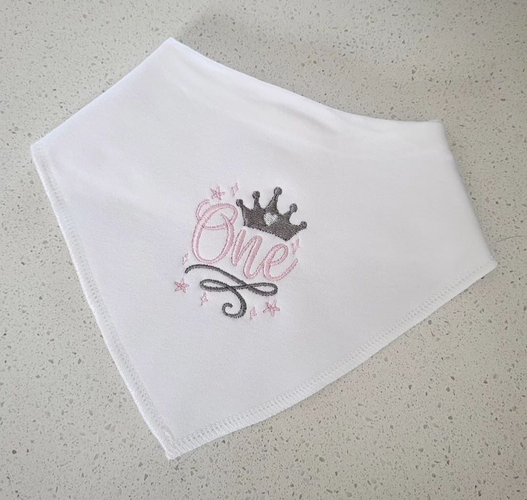 first birthday bib