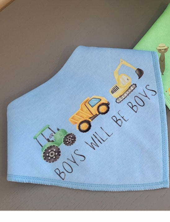 Boys will be boys bib