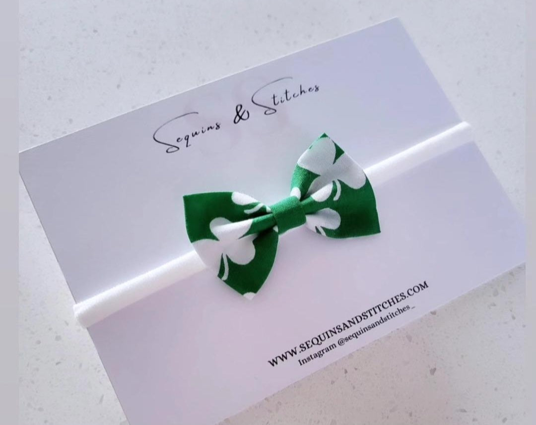 St patricks day hairbow