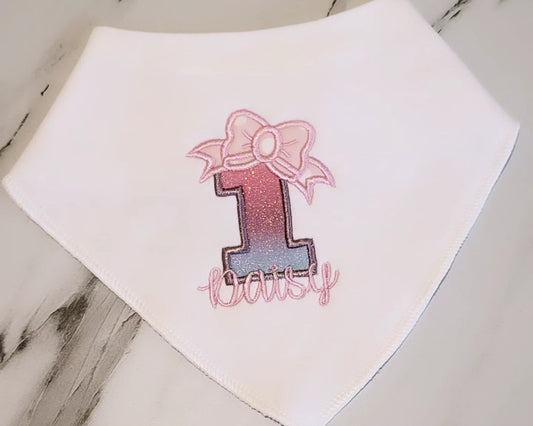 Personalised birthday bib
