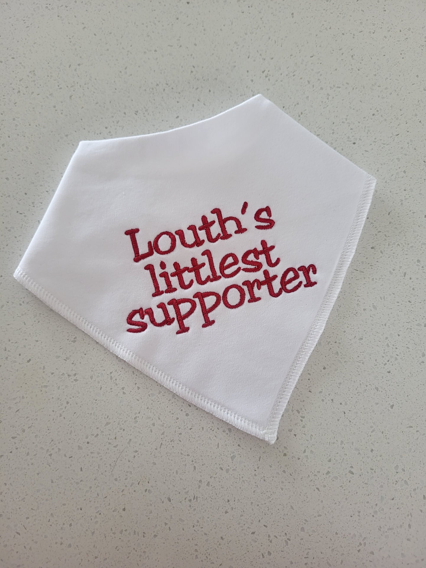 Gaa little supporter bib ( not personalised, county name only to be added to the box )