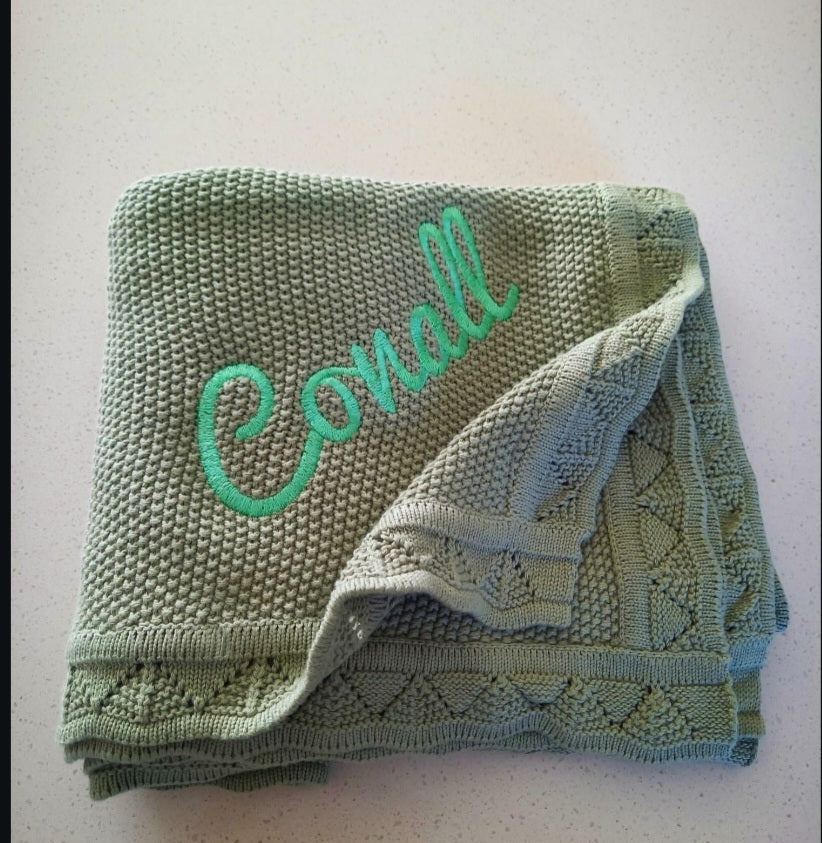 Personalised baby blankets
