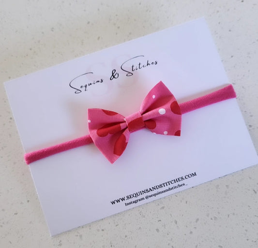 2.5 inch cotton hairbow