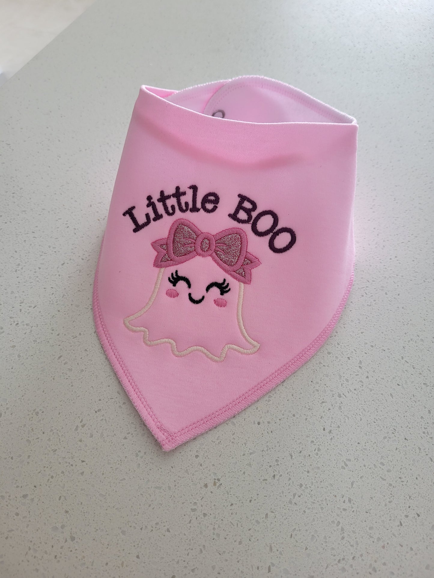 Little boo halloween bib