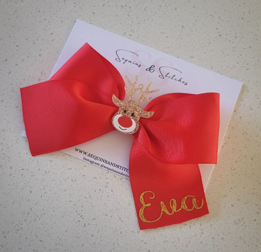 Large personalised xmas bow