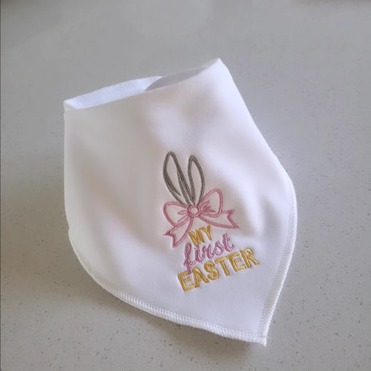 My first easter bib