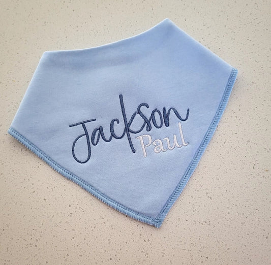 Double name personalised bib