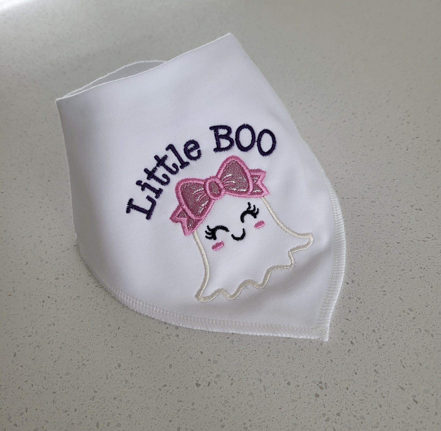 Little boo halloween bib
