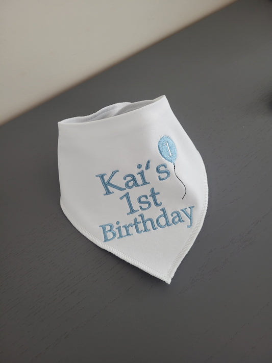 1st birthday baloon bib