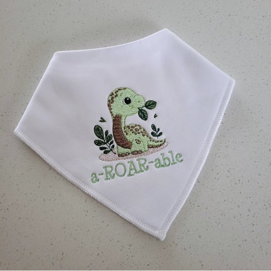 a-ROAR-able baby bib