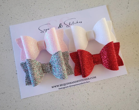 2.5 inch xmas glitters set of 4