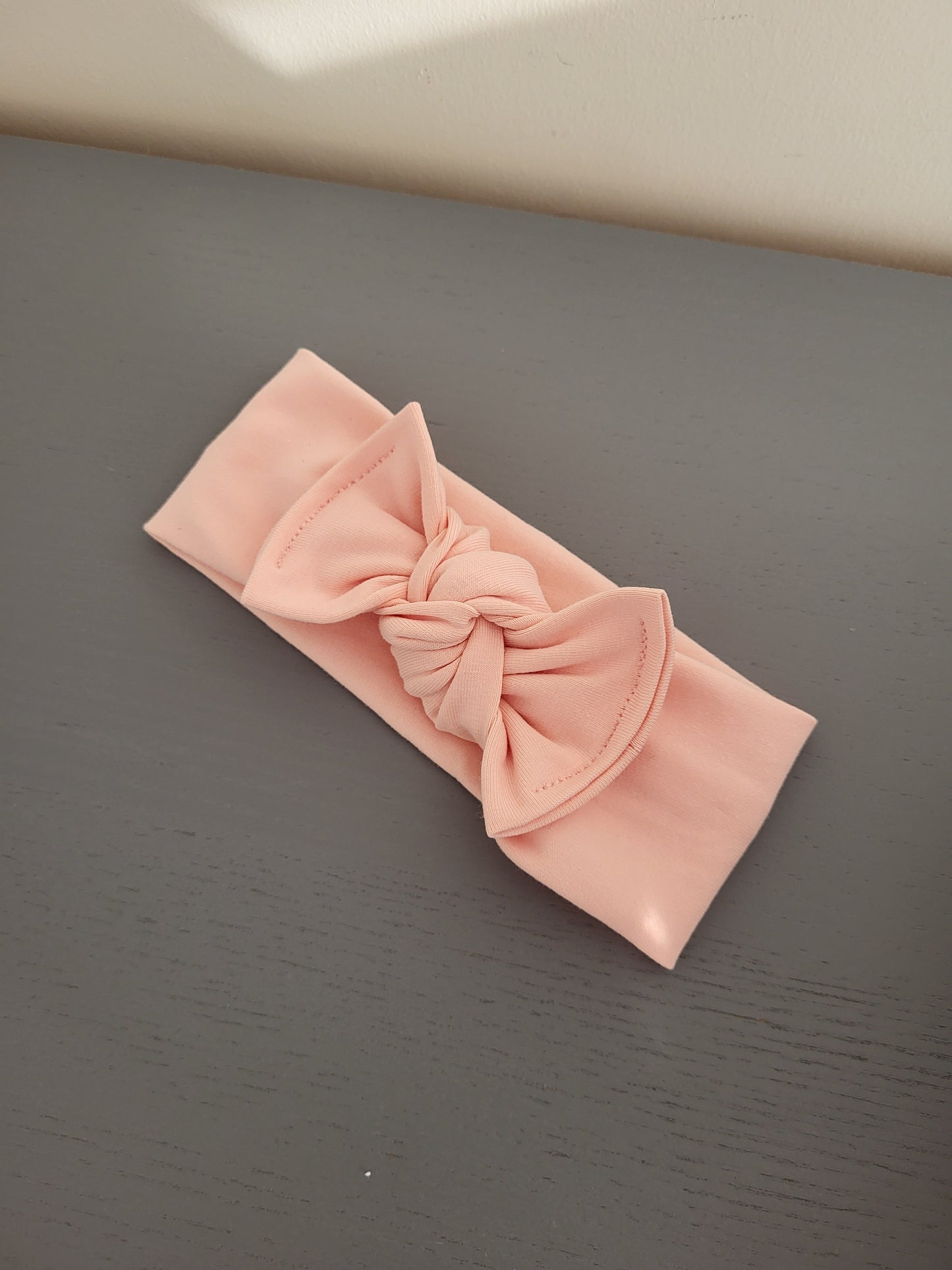 Peachy pink headband