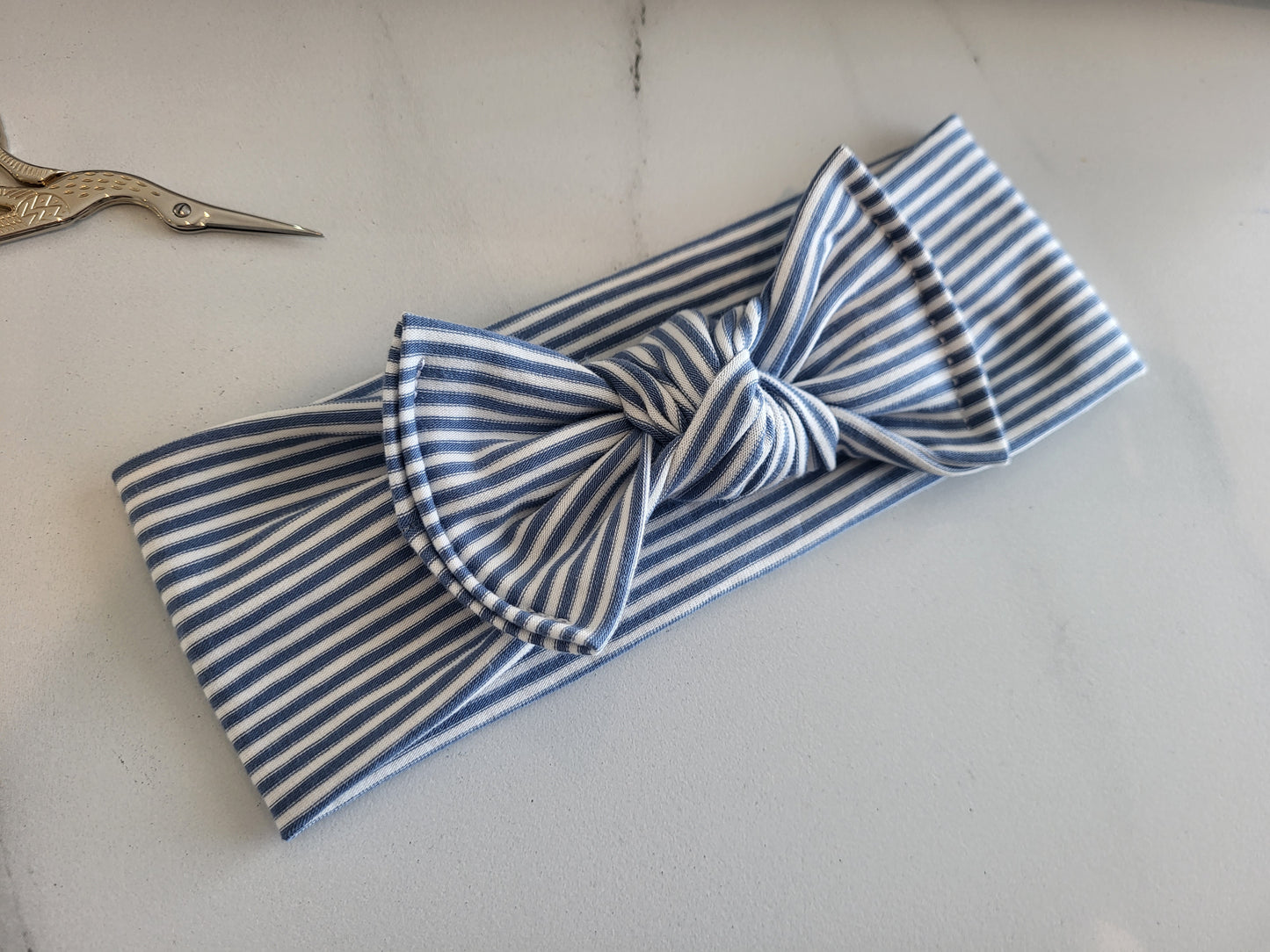 Blue stripes headband