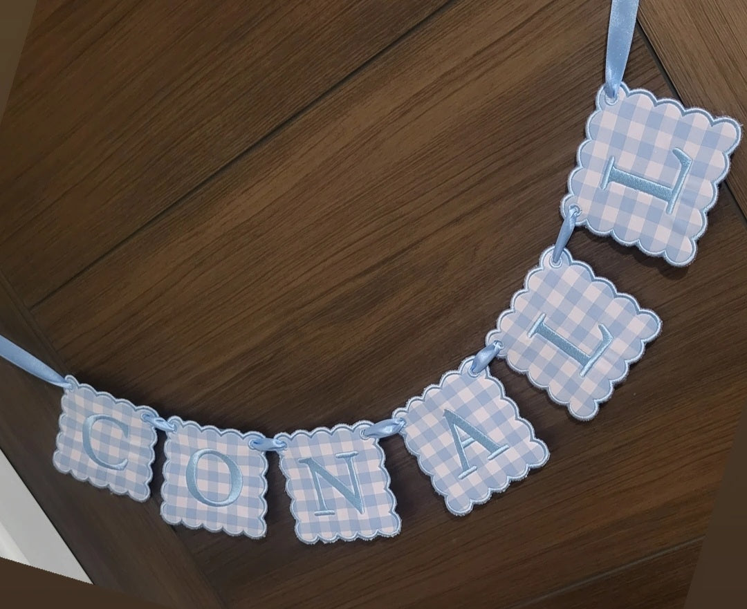 Bespoke childrens name banners - made to order