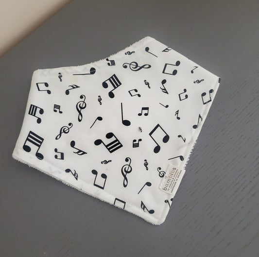 Musical notes bib