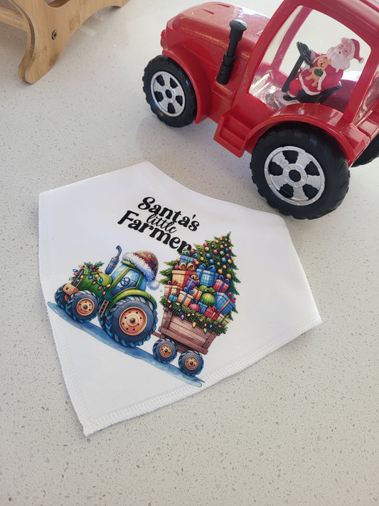 Santas farmer bib