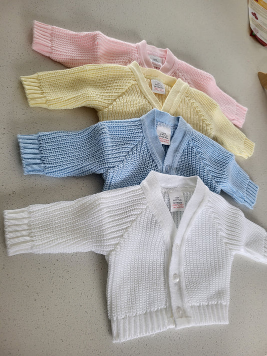 Personalised Newborn baby cardigans