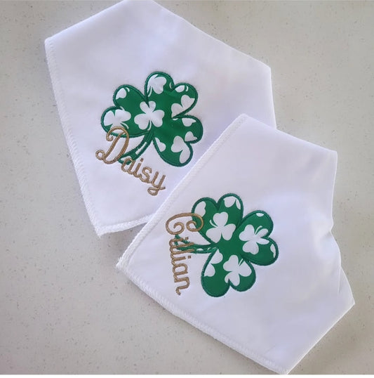 Shamrock personalised bib